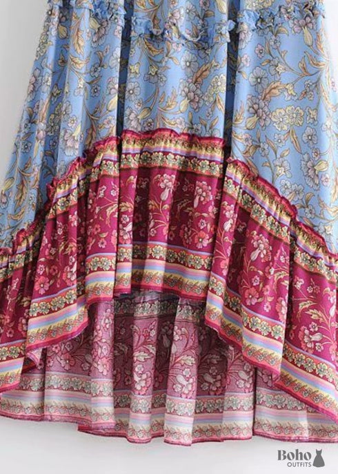 Faldas bohemias en azul Aurelia para mujer